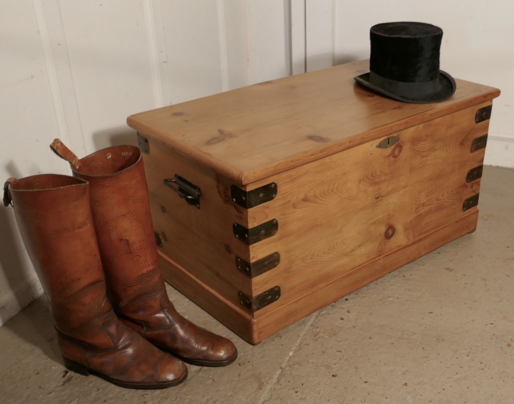 Victorian Pine Blanket Box 