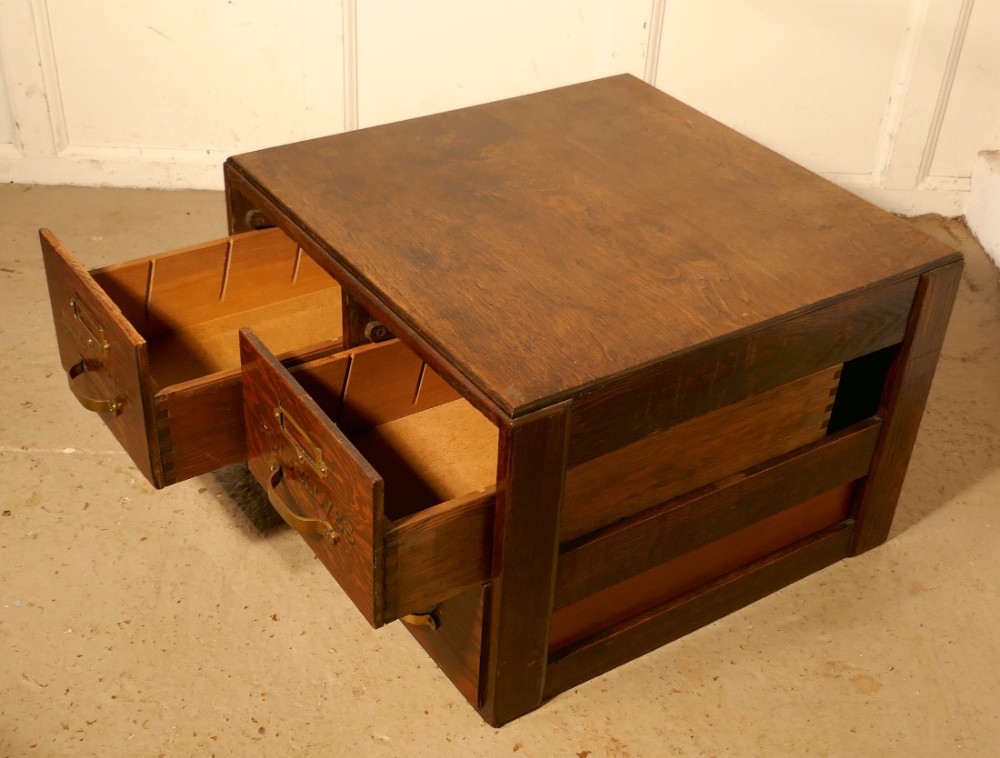 Filing Cabinet, Chemist Drawers with Gold Lettering