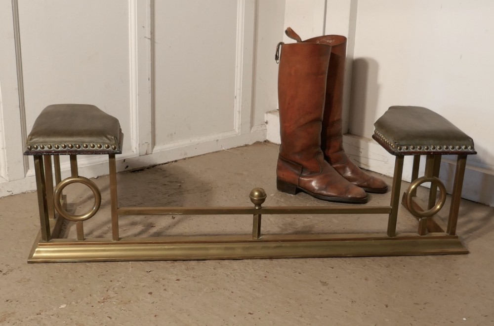 Dainty Brass and Leather Club Fender
