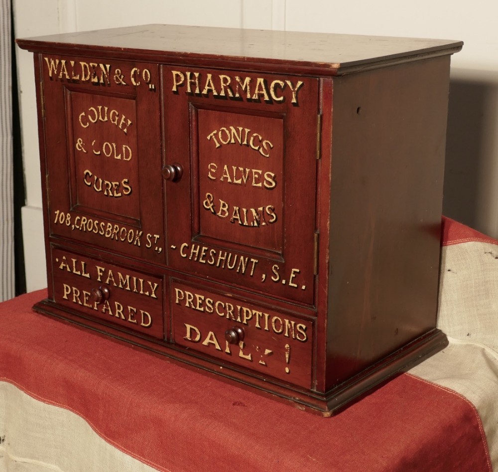 Victorian Mahogany Chemist’s or Bathroom Cupboard 