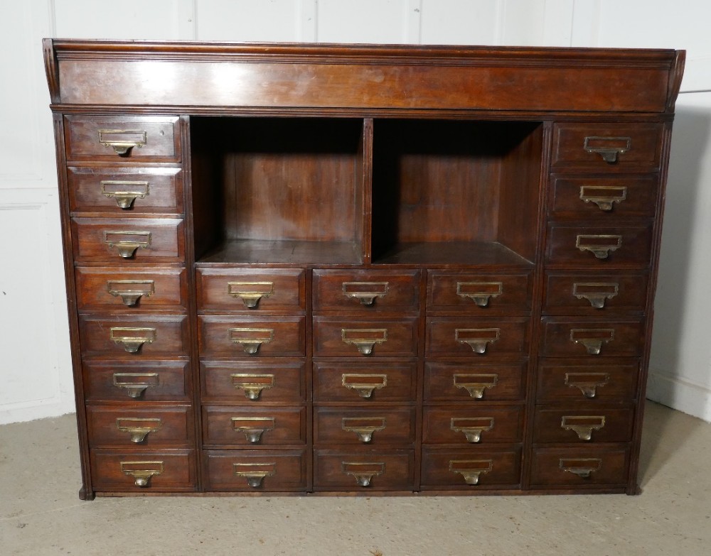 Large Mahogany Filing Cabinet by Shannon