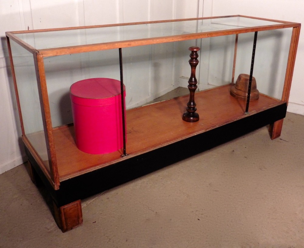 Art Deco Golden Oak Haberdashery Shop Counter, Shop Display
