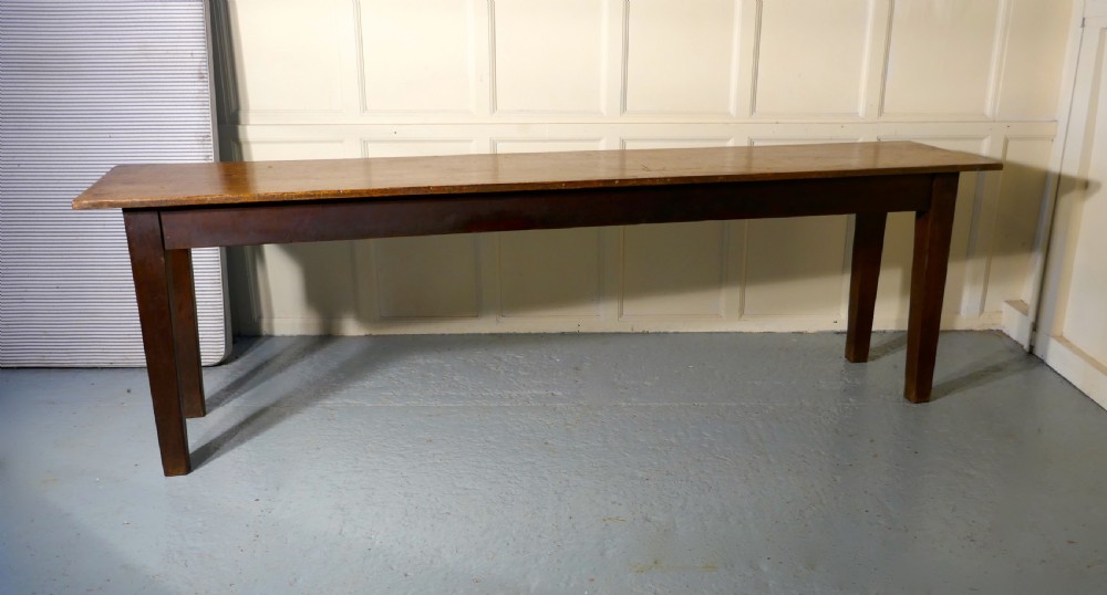 Long Narrow Farmhouse Kitchen Table View II