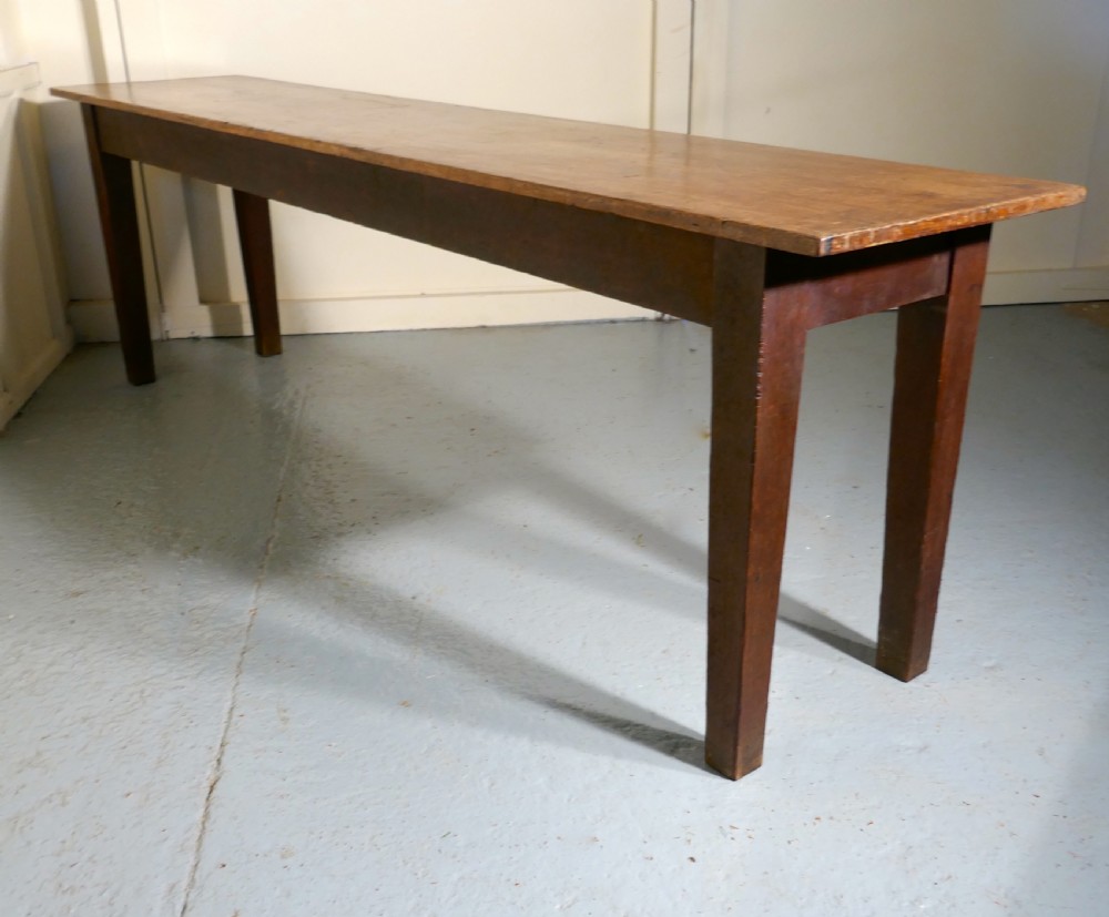 Long Narrow Farmhouse Kitchen Table View III