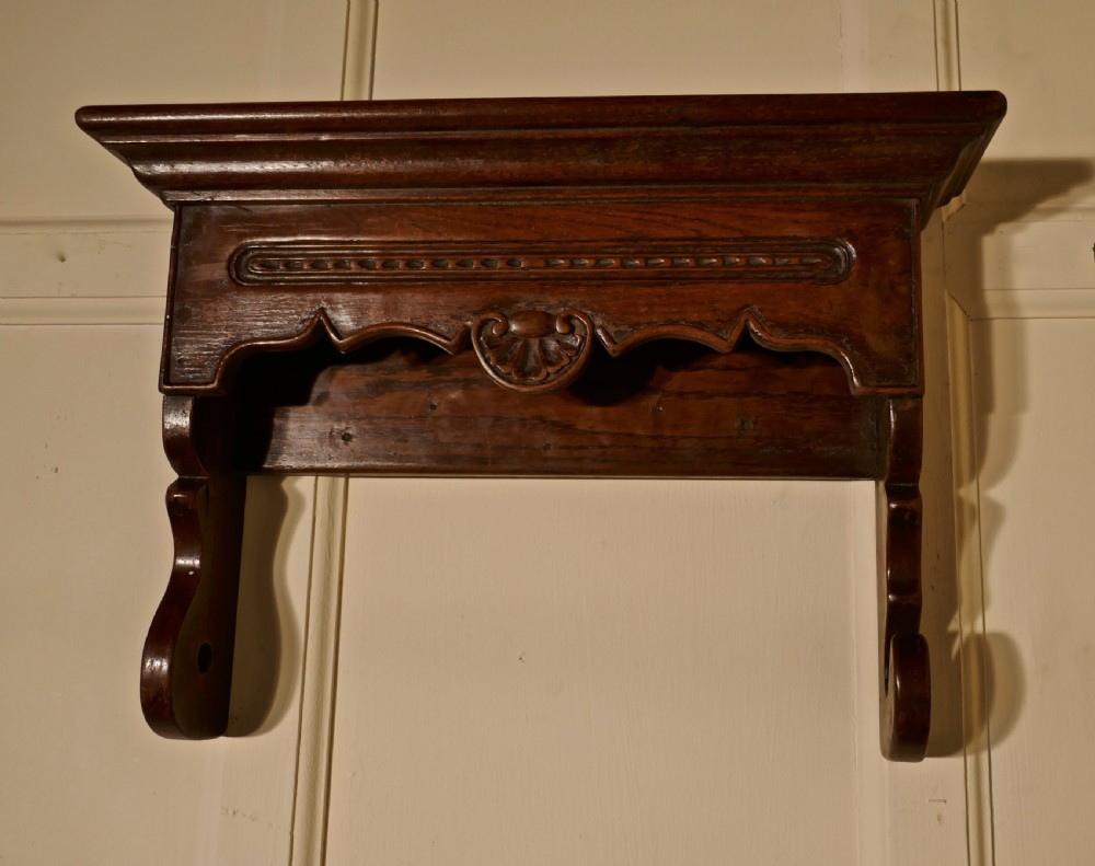 19th Century Bretton Carved Oak Towel Rail View V