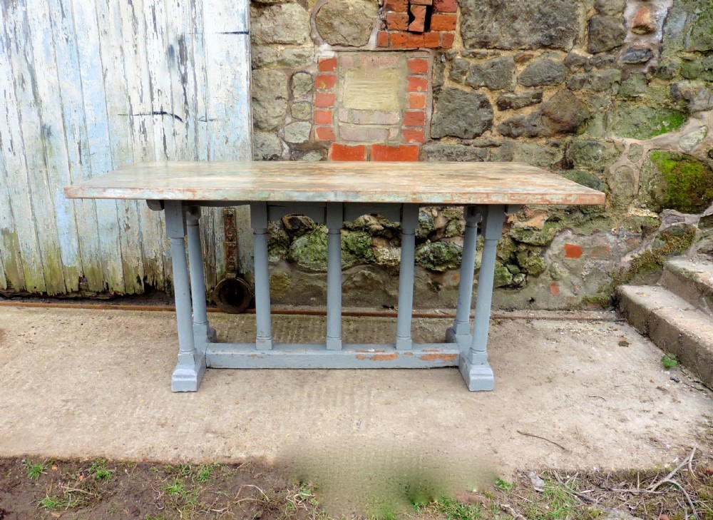 19th Century Barn Fresh Shabby Oak and Pine Centre Table   View II