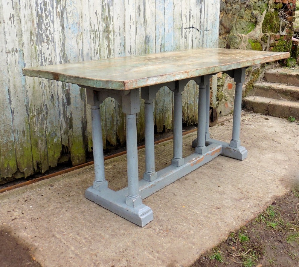 19th Century Barn Fresh Shabby Oak and Pine Centre Table   View IV