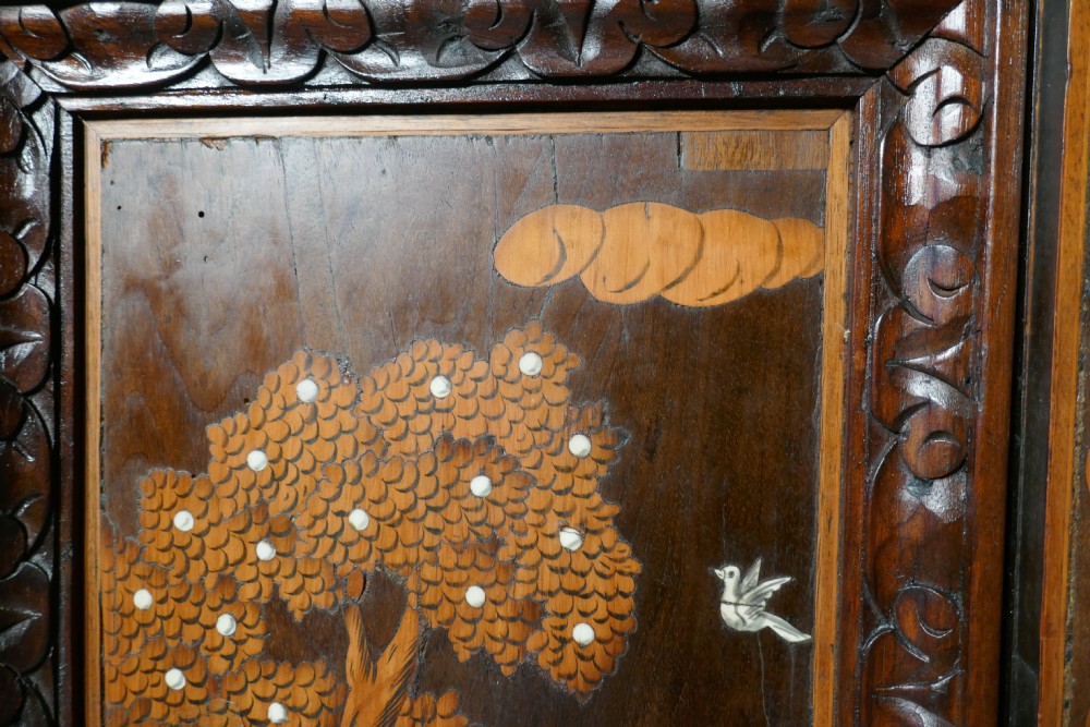 Superb 18th century Italian Inlaid Marquetry Game Cupboard  View IX