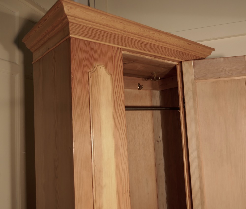 A Victorian Stripped Pine Wardrobe View IV