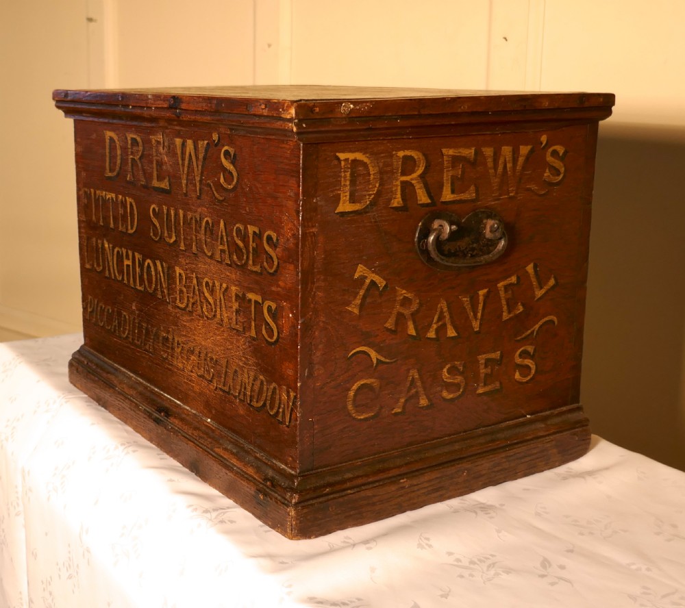 Victorian Oak Apprentice Piece from Drew Luggage Makers View IV