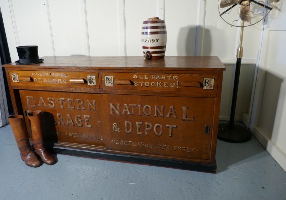Oak Cupboard Painted for Rolls Royce Parts dept. Motor Factors Workshop View VII