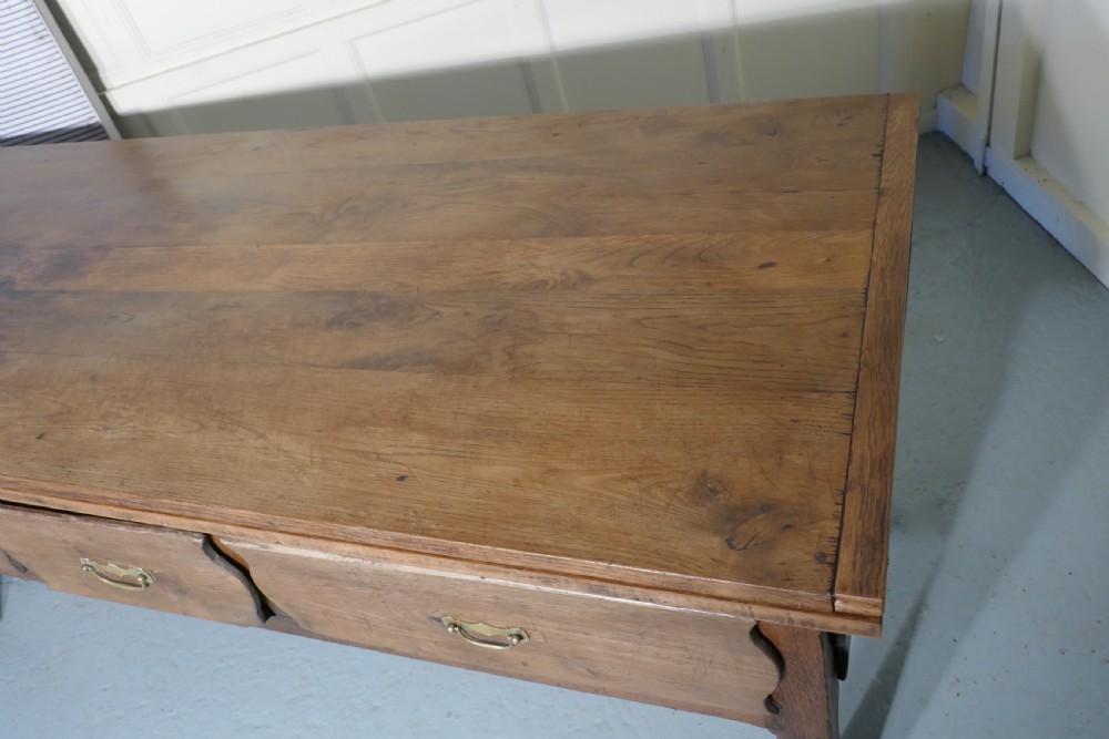 Rare French Oak Preparation and Dining Farmhouse Table View VII
