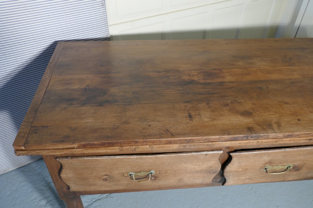 Rare French Oak Preparation and Dining Farmhouse Table View VIII