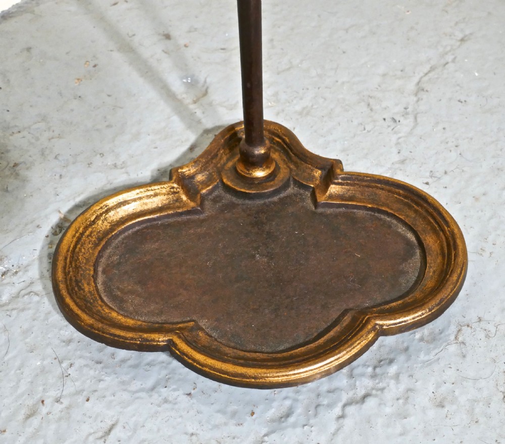 Art Nouveau Cast Iron and Gilt Walking Stick Stand or Umbrella Stand View IV