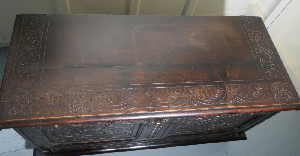 Small 17th Century Carved Oak Coffer View VII