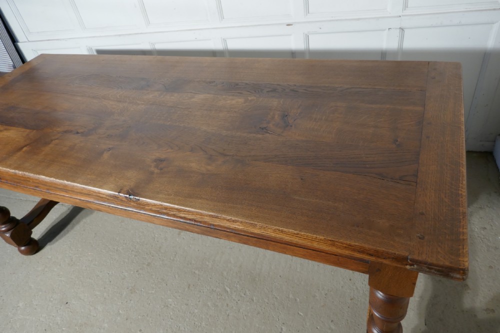 19th Century French Country Oak Table View VI