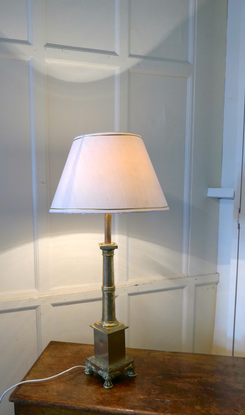 Tall Brass Table Lamp