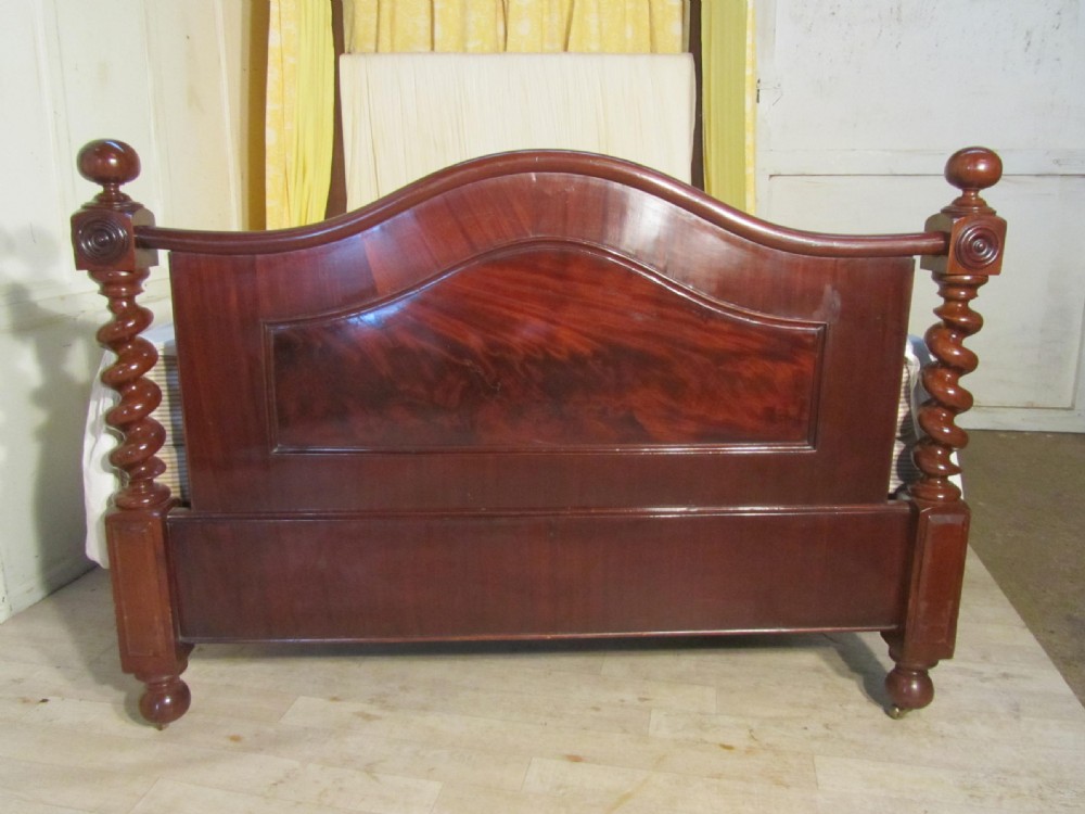 Victorian Mahogany 5ft Half Tester Bed View II