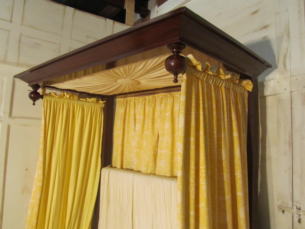 Victorian Mahogany 5ft Half Tester Bed View IV