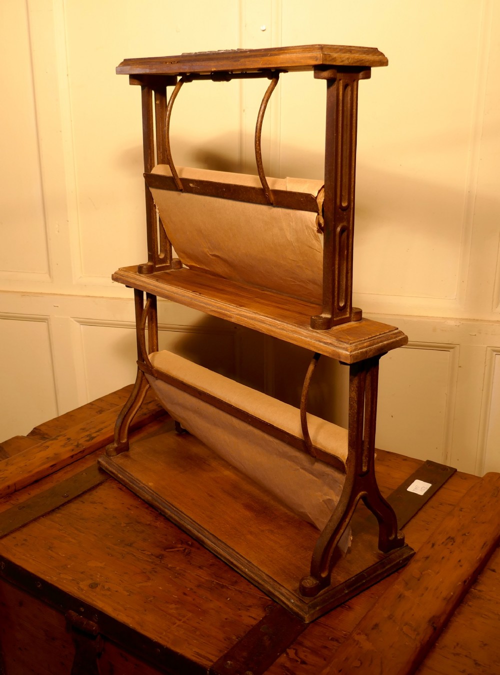 Very Rare 19th Century Cadbury Sweet Shop Double Paper Roll Cutter Dispenser