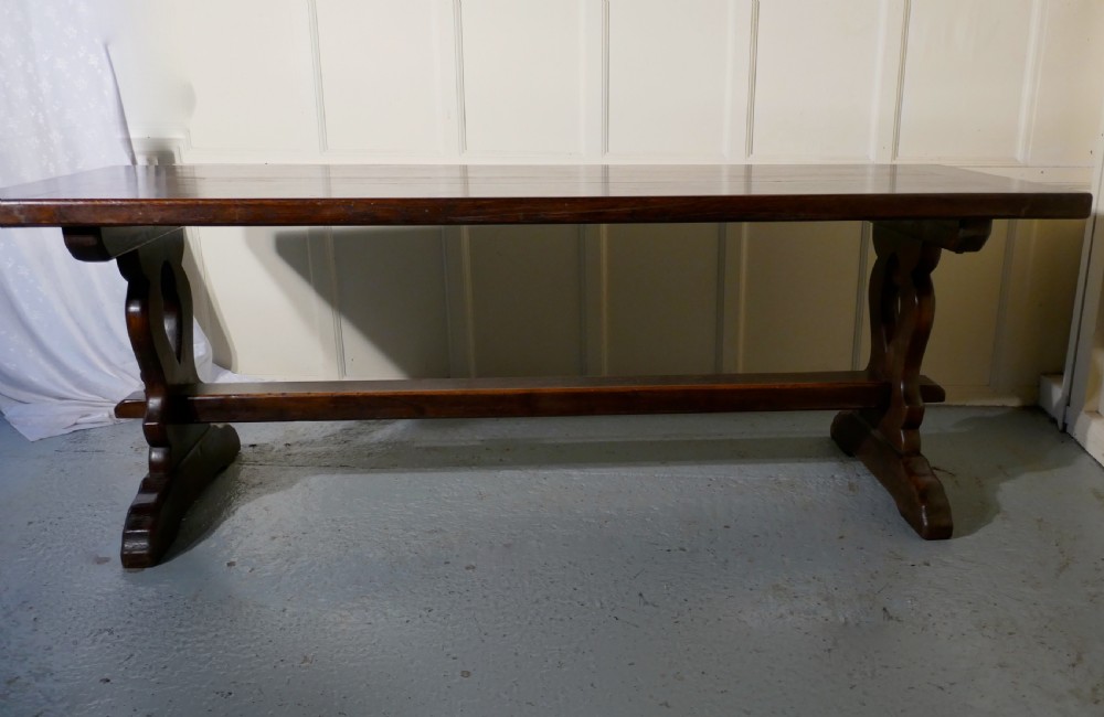 A Large French Oak Refectory Table, Table  Monastère View II