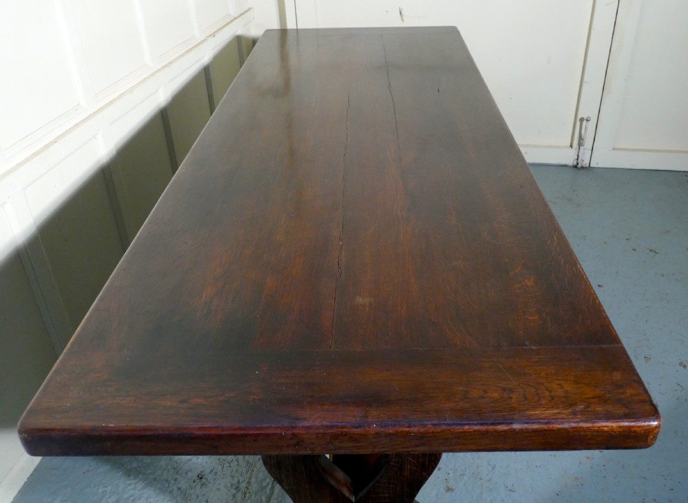 A Large French Oak Refectory Table, Table  Monastère View IV