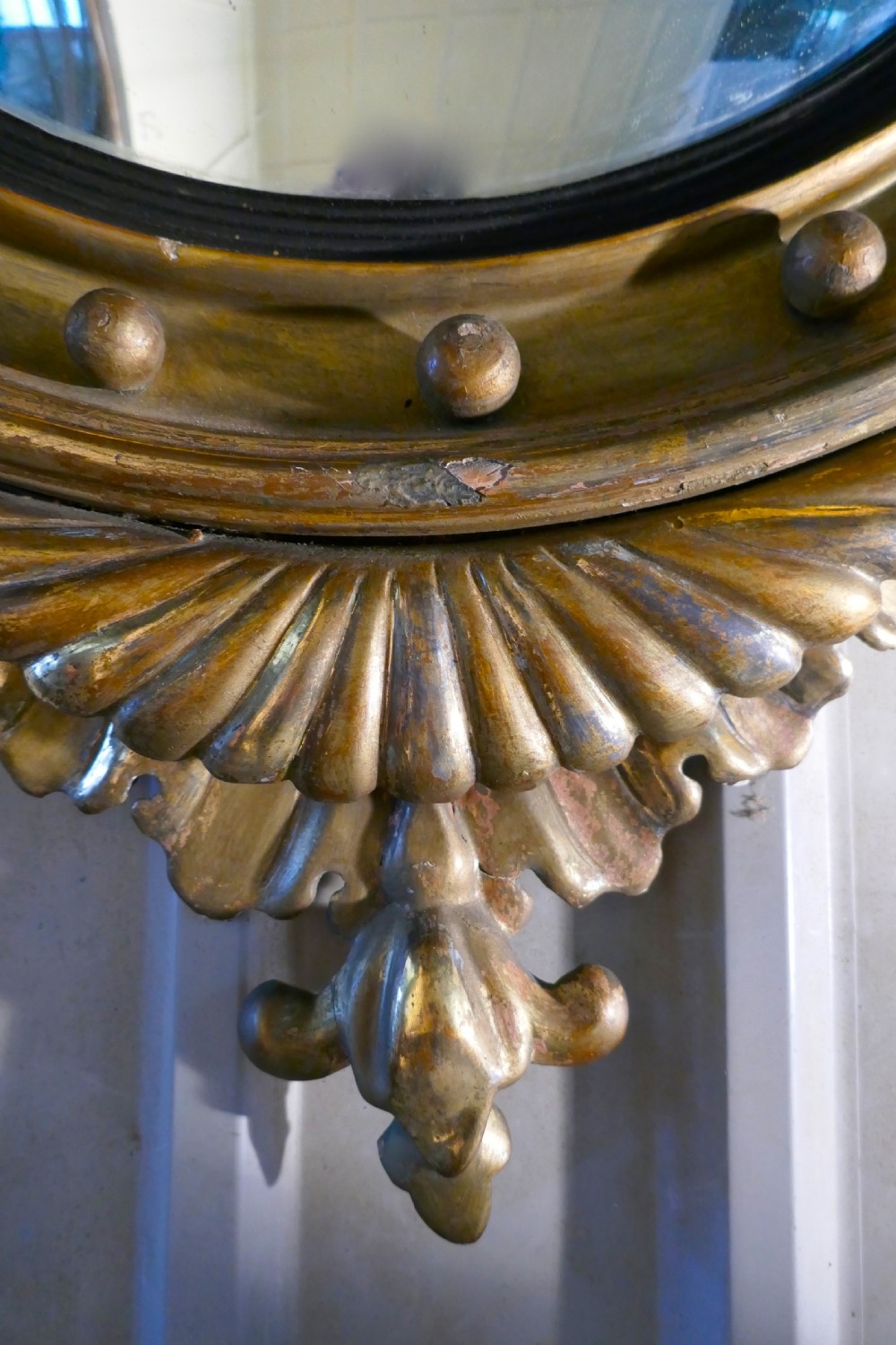 A Large Regency Convex Gilt Wall Mirror  View VI