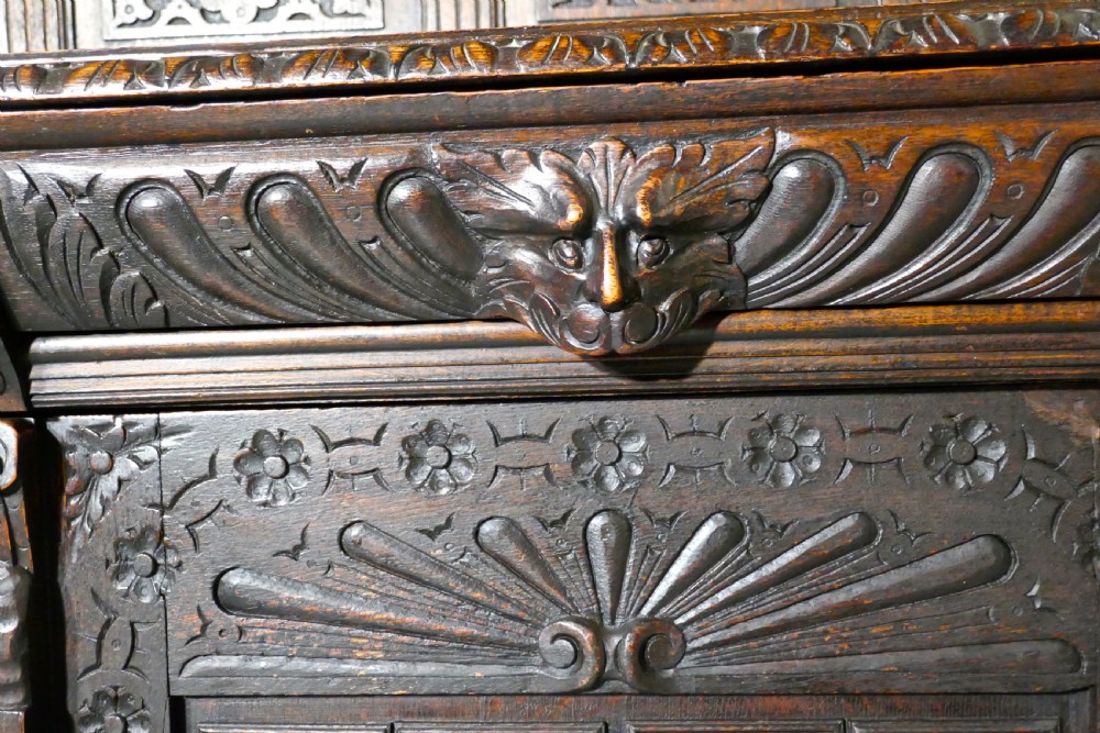 18th Century Carved Oak Buffet Sideboard Dresser View IV