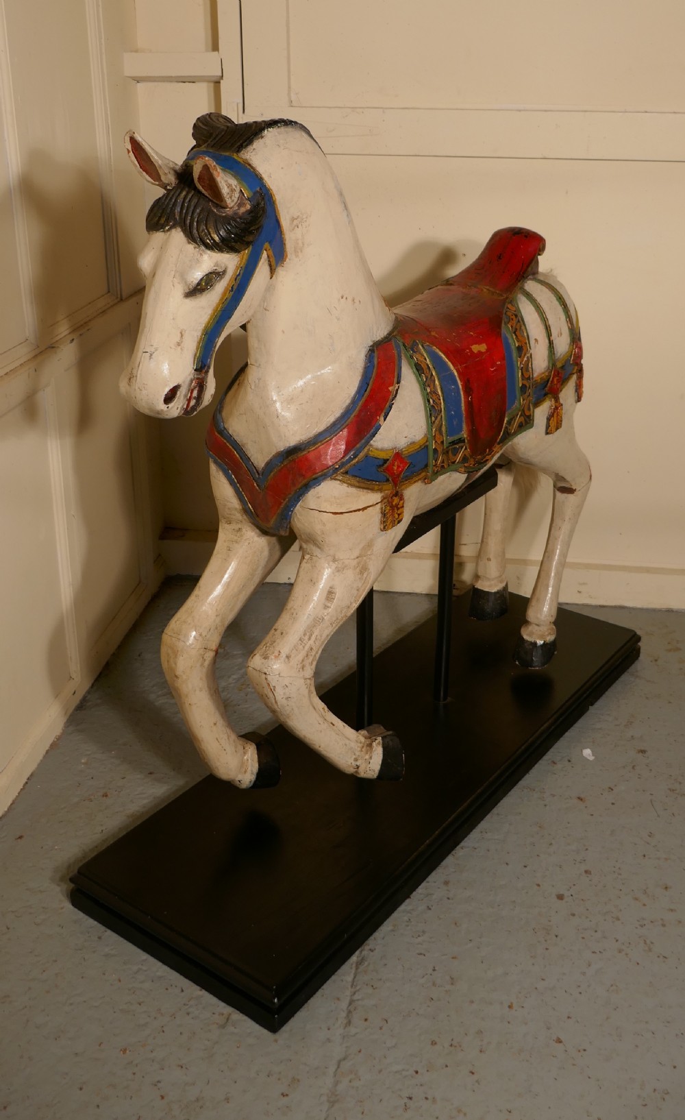 19th Century Wooden Carousel Galloper or Fair Ground Horse