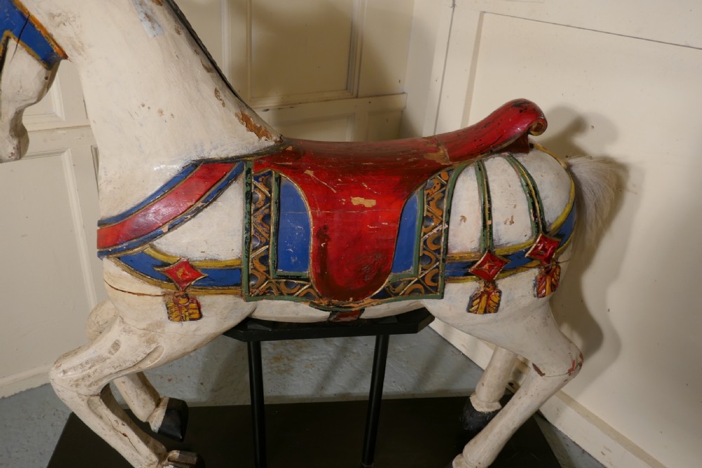 19th Century Wooden Carousel Galloper or Fair Ground Horse View XI