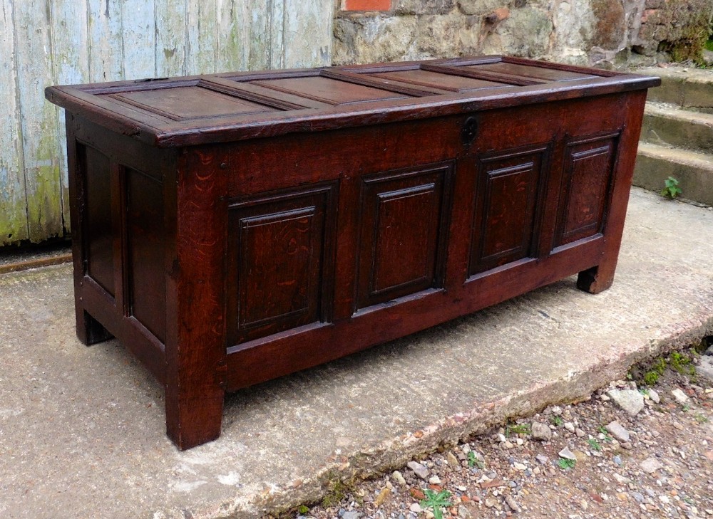 Very Large 17th Century  Oak Coffer 
