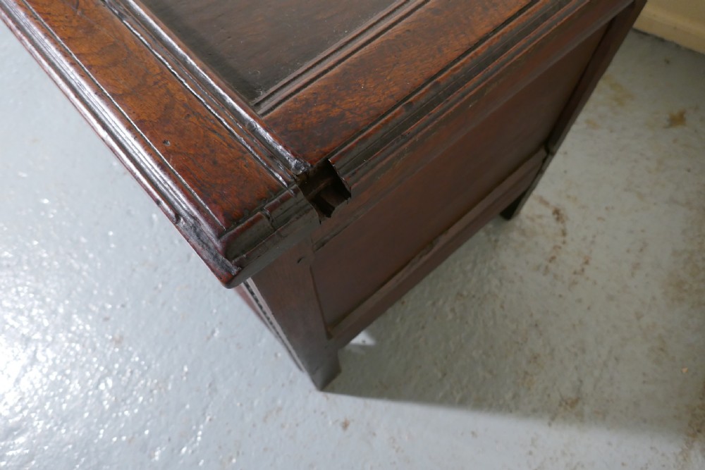 17th Century Carved Oak Coffer, with Key View V