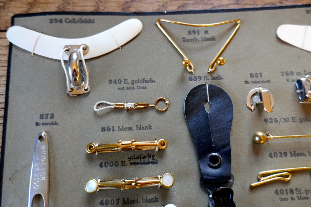 Sample Cards of Salesman’s Shirt Accessories for Gentlemans Outfitter View IV