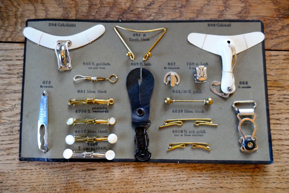 Sample Cards of Salesman’s Shirt Accessories for Gentlemans Outfitter View VII