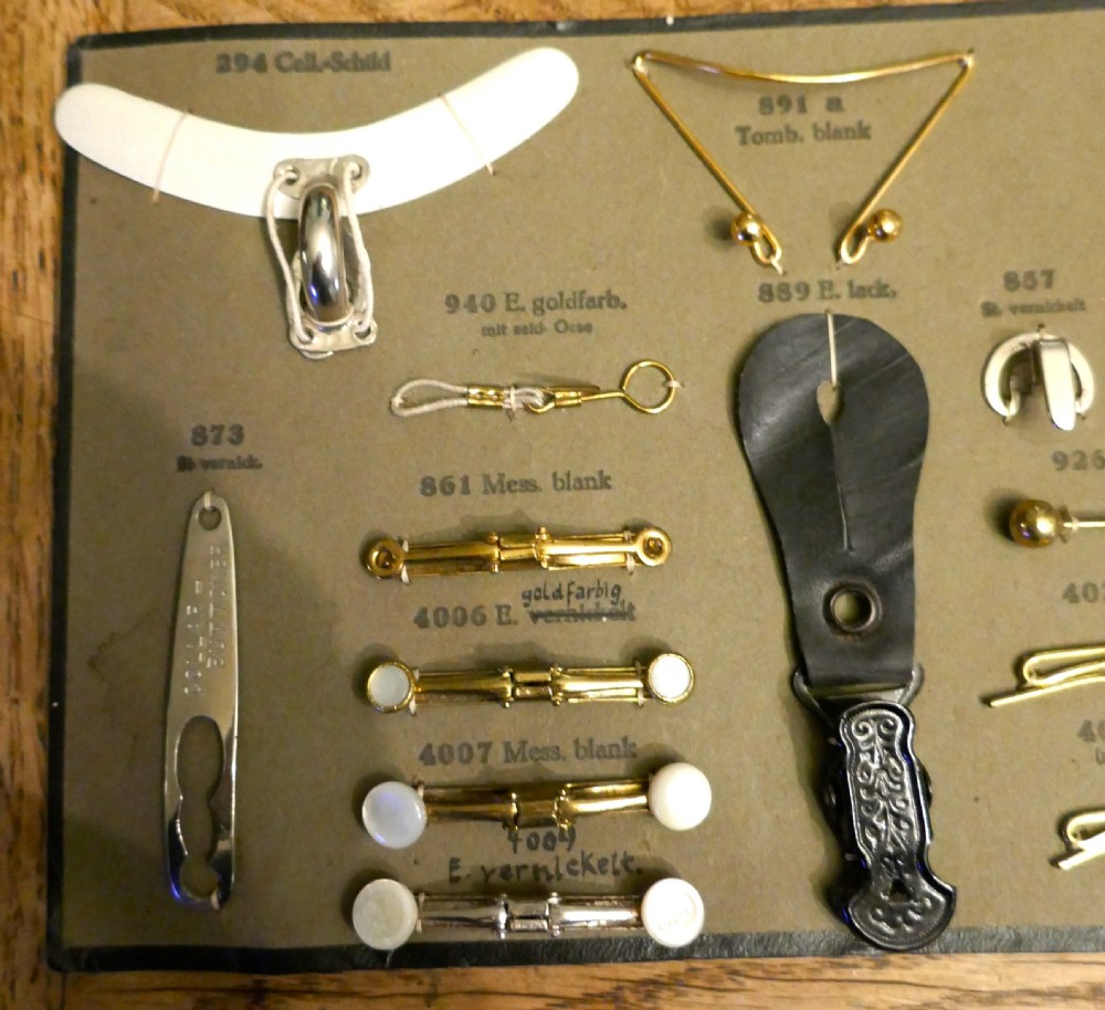 Sample Cards of Salesman’s Shirt Accessories for Gentlemans Outfitter View IX
