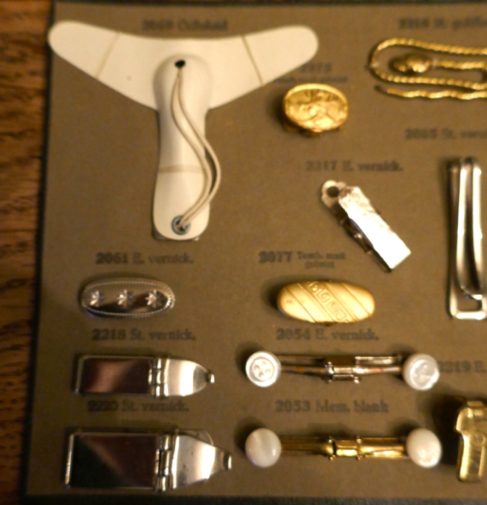 Sample Cards of Salesman’s Shirt Accessories for Gentlemans Outfitter View XI