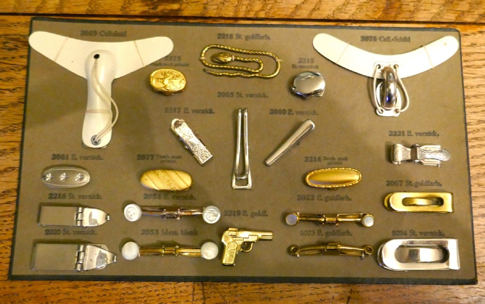Sample Cards of Salesman’s Shirt Accessories for Gentlemans Outfitter View XII