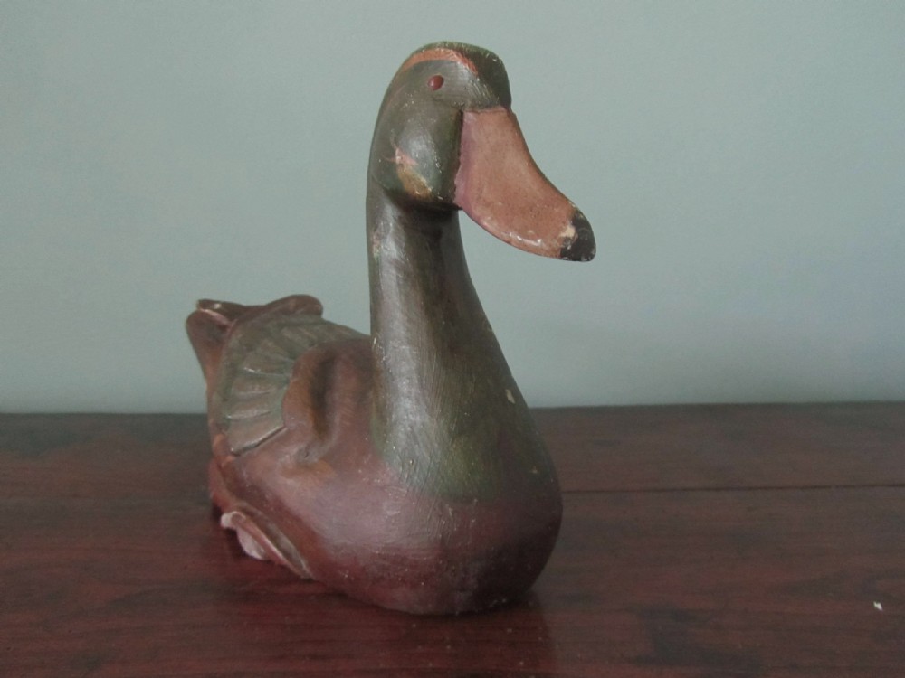 Superbly Painted and Carved  Decoy Duck View III