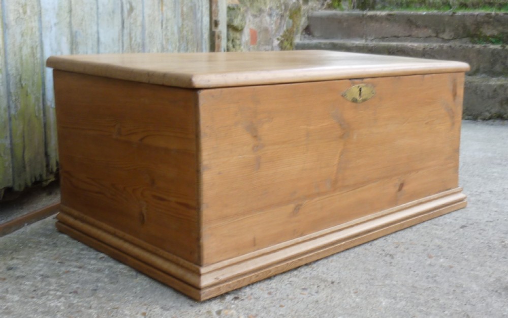 Victorian Pine Blanket Box 