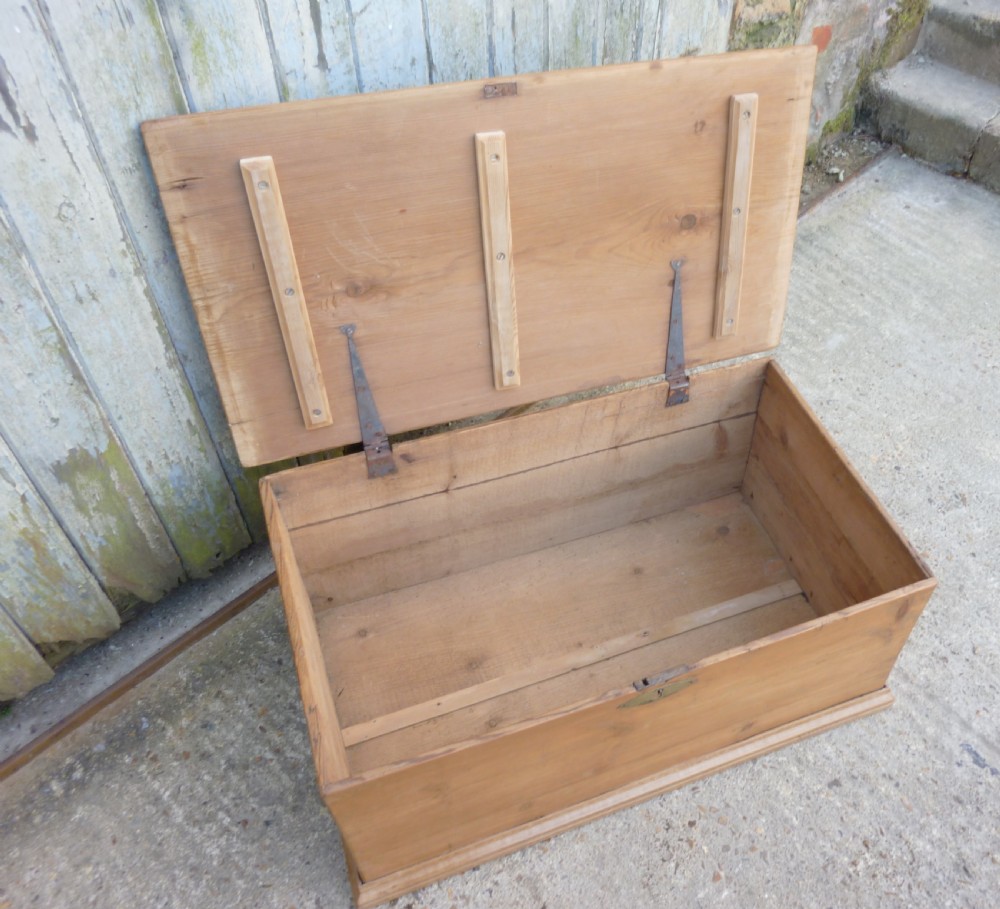 Victorian Pine Blanket Box  View II