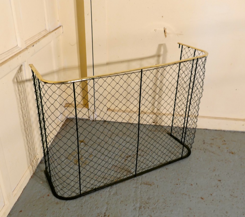 A High Victorian Nursery Fire Guard, Brass Fender 