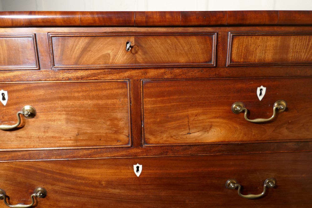 A Large William IV  Flame Mahogany Chest of Drawers View XI