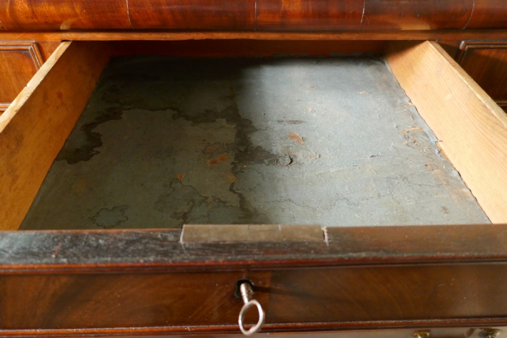 A Large William IV  Flame Mahogany Chest of Drawers View XIII