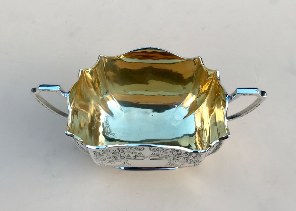 Victorian Silver Batchelor’s Sugar Bowl By Atkin Brothers of Sheffield 1895 View III