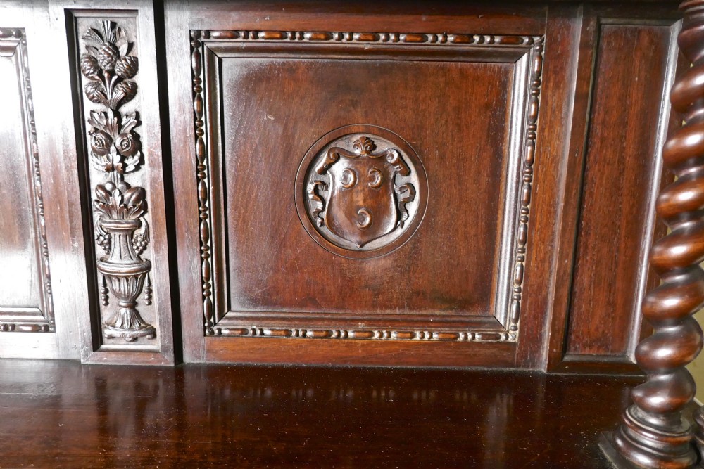 Green Man Gothic Carved Dresser by Edwards and Roberts View VI