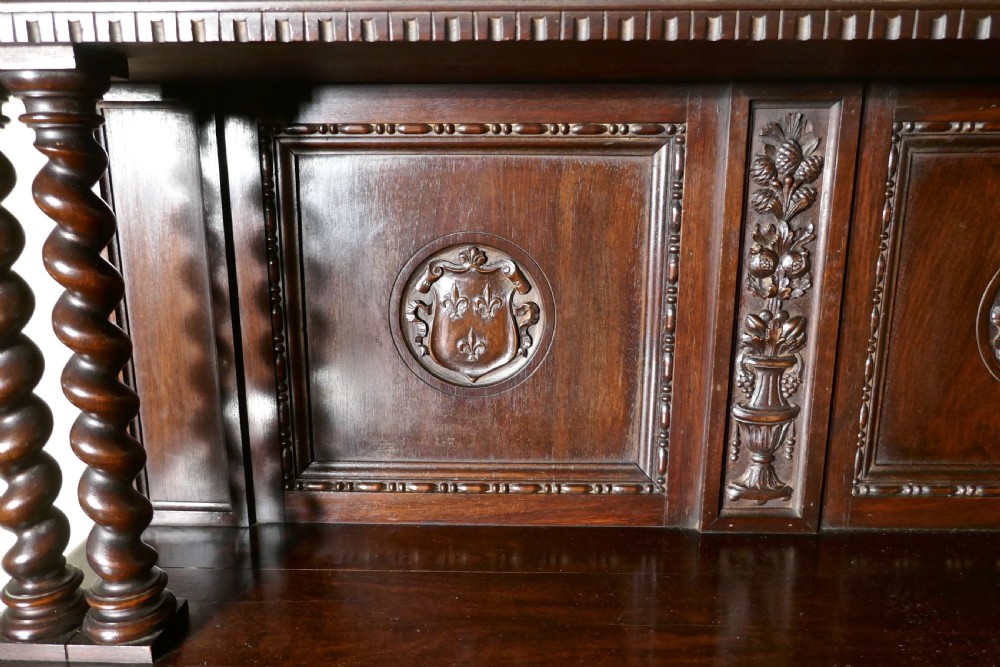Green Man Gothic Carved Dresser by Edwards and Roberts View VII
