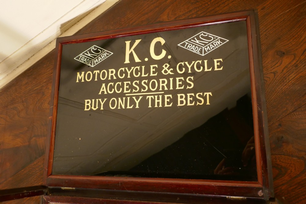 A Very Rare Kansas City, Motorcycle and Cycle Accessories Display Cabinet View IV