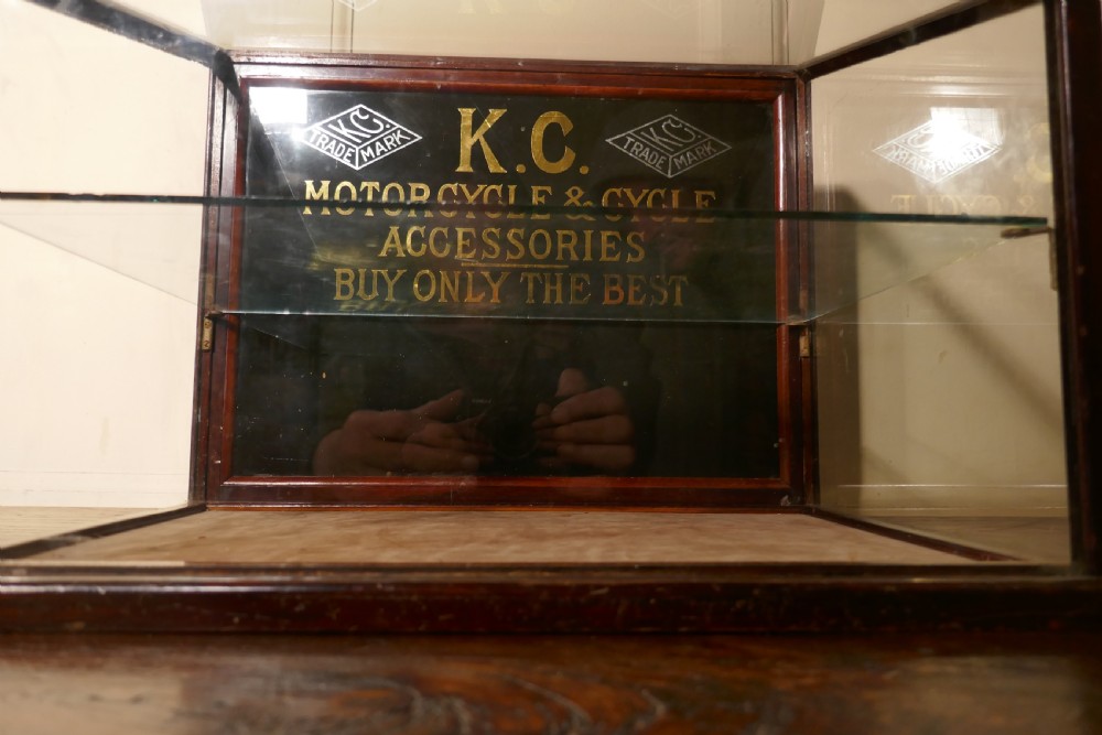 A Very Rare Kansas City, Motorcycle and Cycle Accessories Display Cabinet View VII