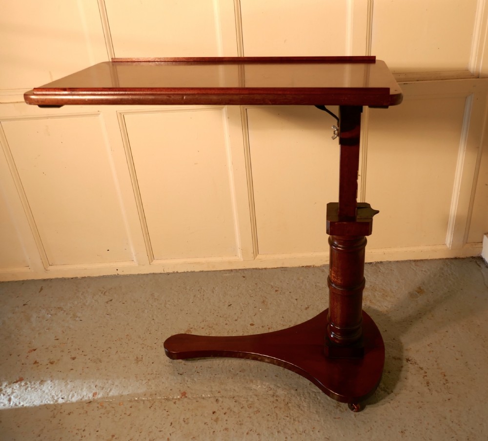 Victorian Mahogany, Reading Stand Over Bed Table,  View VI