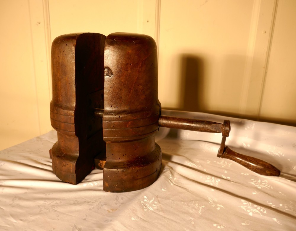19th Century French Hat Makers Stretcher Hat Block  View III
